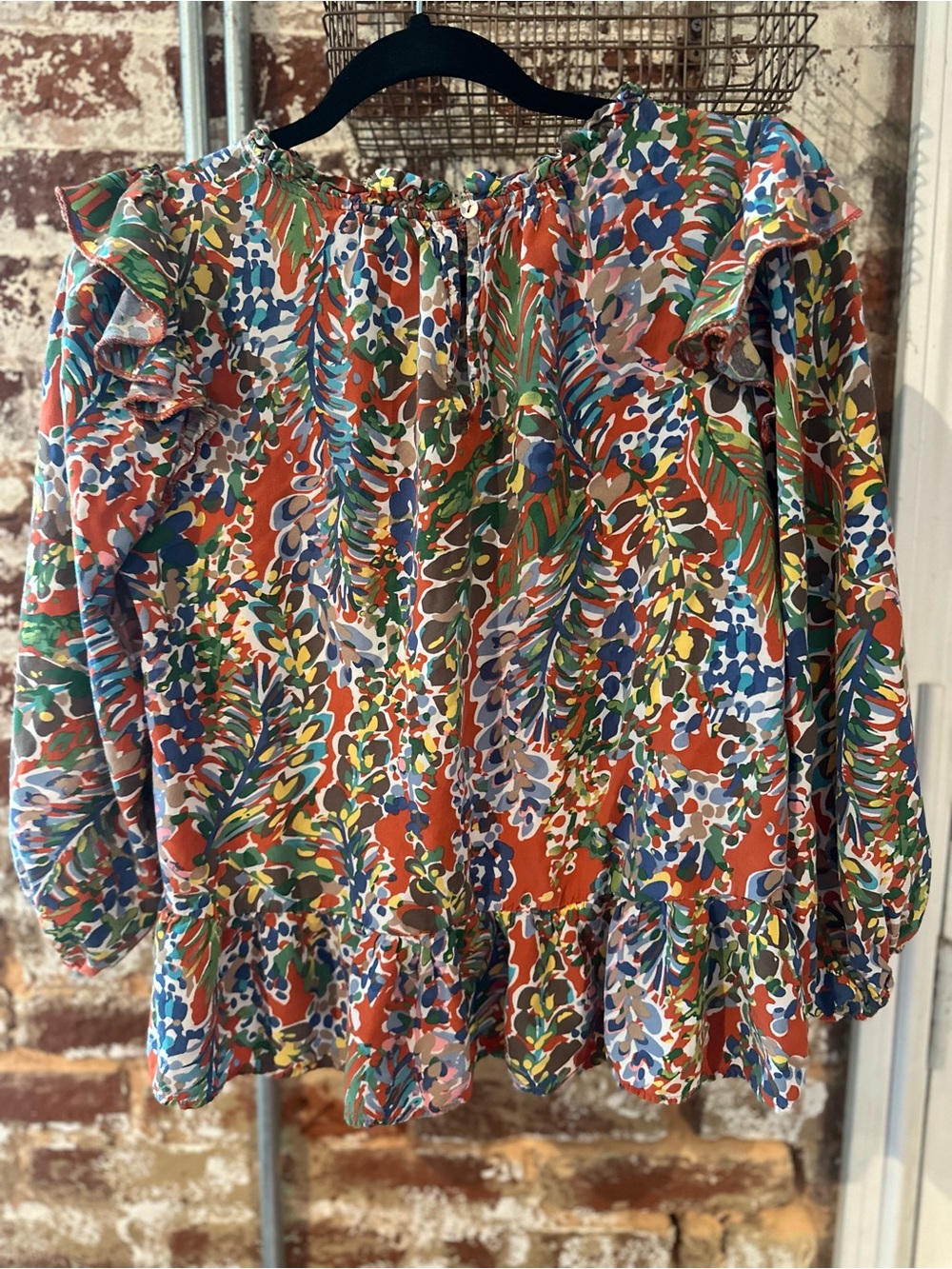 Jodifl Multicolor Ruffle Peasant Blouse - Picture 3 of 3
